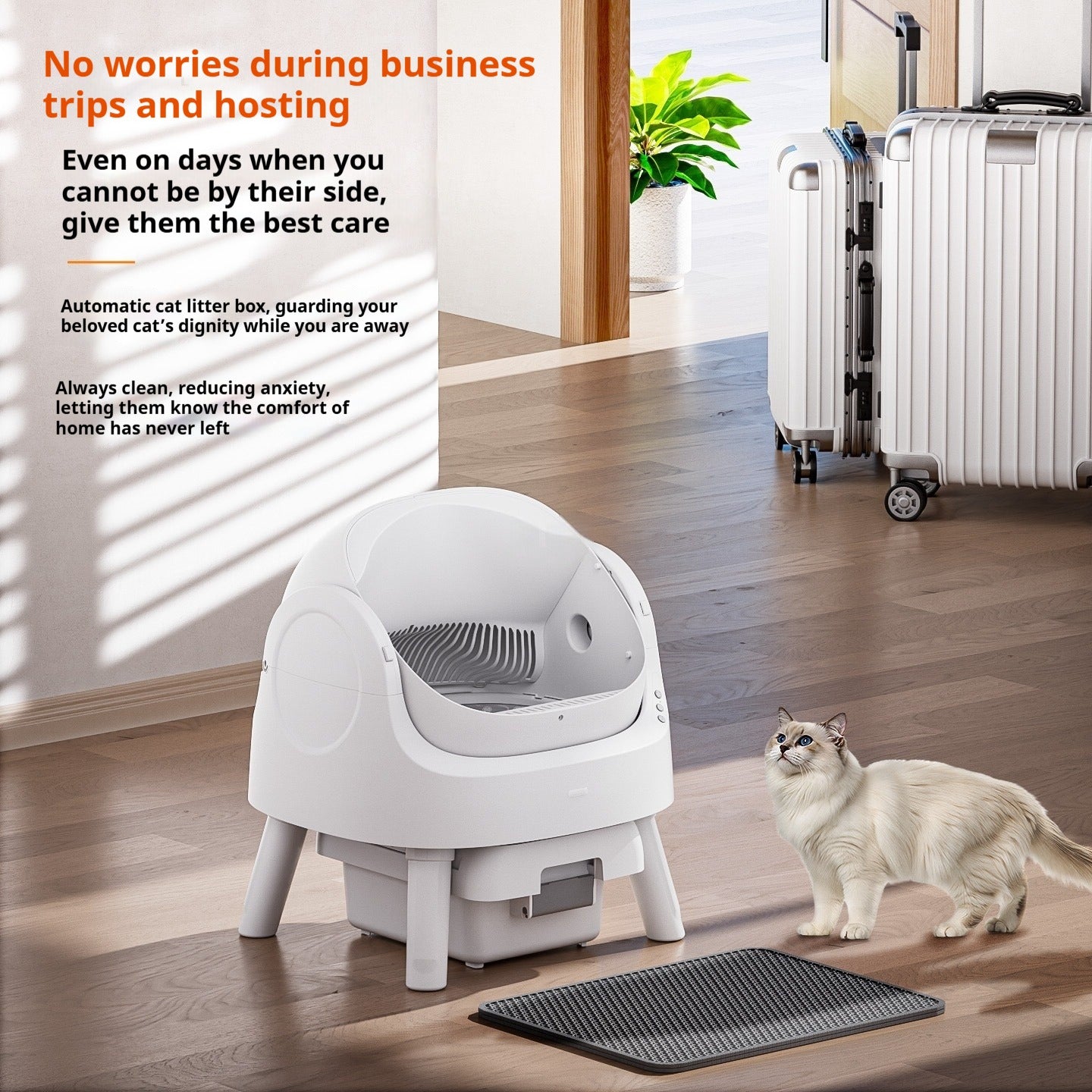 Furbit™ Open Automatic Self‑Cleaning Cat Litter Box