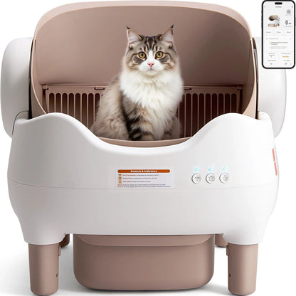 Furbit™ Open Automatic Self‑Cleaning Cat Litter Box